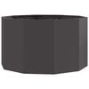 vidaXL Jardinera Negro 90 x 90 x 50 cm Acero