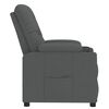 vidaXL Sill&oacute;n reclinable de tela gris oscuro
