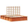 vidaXL Estructura de cama Marr&oacute;n cera 140 x 190 cm