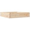vidaXL Jardinera de madera maciza de pino 110x110x23 cm