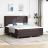 vidaXL Cama con Somier y Colch&oacute;n Gris Oscuro 90x190 cm de Tela tela