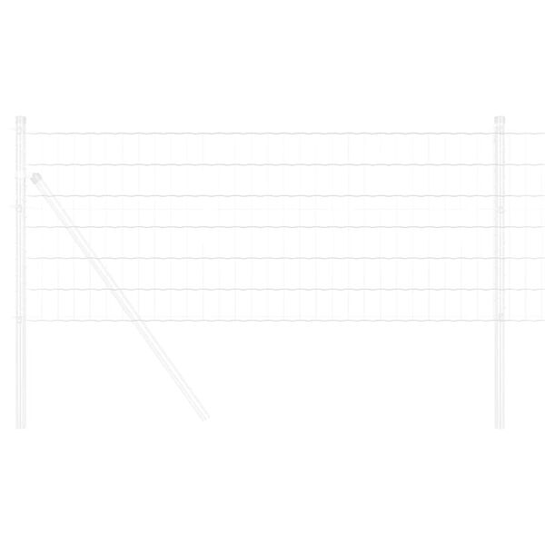 vidaXL Cerca Euro Plateado 0.6 x 10 m