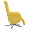 vidaXL Sill&oacute;n reclinable con reposapi&eacute;s tela amarillo claro