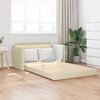vidaXL Sof&aacute; cama 110cm Crema tela