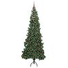 vidaXL &Aacute;rbol de Navidad Artificial de Esquina Verde 240 cm PVC y Metal