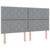 vidaXL Cama tipo Box Spring con colch&oacute;n Gris Claro 180 x 200 cm tela