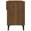 vidaXL Mueble zapatero madera contrachapada marr&oacute;n roble 102x35x55 cm