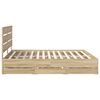 vidaXL Estructura de cama Roble Sonoma 180 x 200 cm Madera Ingenieril