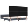 vidaXL Cama tipo Box Spring Gris oscuro 180 x 200 cm Terciopelo