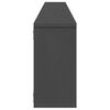 vidaXL Estantes cubo de pared 6 uds contrachapado gris 100x15x30 cm