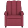 vidaXL Sill&oacute;n de masaje reclinable el&eacute;ctrico tela rojo tinto