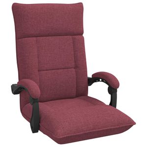 vidaXL Sill&oacute;n ajustable Rojo vino Tela