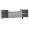 vidaXL Mueble para TV madera contrachapada gris hormig&oacute;n 160x35x55 cm