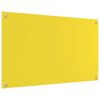 vidaXL Salpicadero de cocina 2 pcs Amarillo 100 x 60 cm
