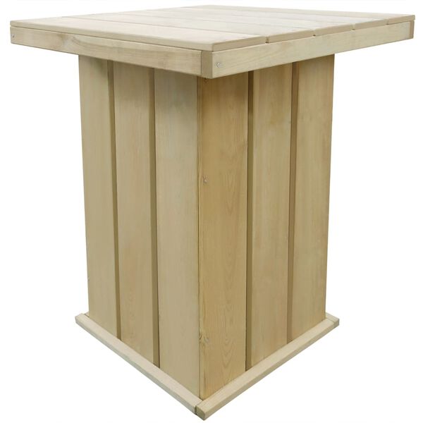 vidaXL Set de comedor de jardín 5 pzas madera de pino impregnada