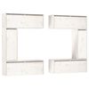 vidaXL Muebles para TV 6 piezas madera maciza de pino blanco