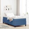 vidaXL Cama de plataforma Azul 80 x 200 cm tela