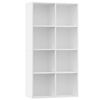 vidaXL Estanter&iacute;a/Aparador madera contrachapada blanco 66x30x130 cm