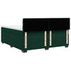 vidaXL Cama box spring con colch&oacute;n terciopelo verde oscuro 200x200 cm
