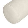 vidaXL Cojines Bolster 2 pcs Crema Ø 15 x 40 cm Tela de pana