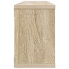 vidaXL Estante cubo pared 6 uds contrachapado roble Sonoma 60x15x23 cm