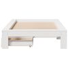 vidaXL Estructura de cama sin colch&oacute;n madera maciza blanca 75x190 cm