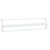 vidaXL Toallero de hierro blanco 95x25x22 cm