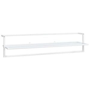 vidaXL Toallero de hierro blanco 95x25x22 cm