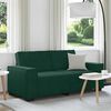 vidaXL Sof&aacute; de 2 plazas de terciopelo verde oscuro 180x78x84 cm
