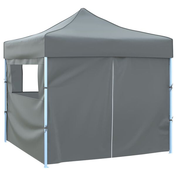 vidaXL Carpa pleglable Pop-Up con 4 paredes antracita 3x3 m