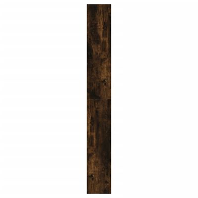 vidaXL Zapatero de madera de ingeniería roble ahumado 60x21x163,5 cm