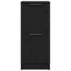 vidaXL Aparador Roble Negro 30 x 30 x 70 cm Madera de ingenier&iacute;a