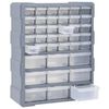 vidaXL Organizador multicajones con 39 cajones 38x16x47 cm