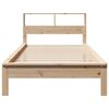 vidaXL Cama con estanter&iacute;a sin colch&oacute;n madera maciza de pino 100x200cm