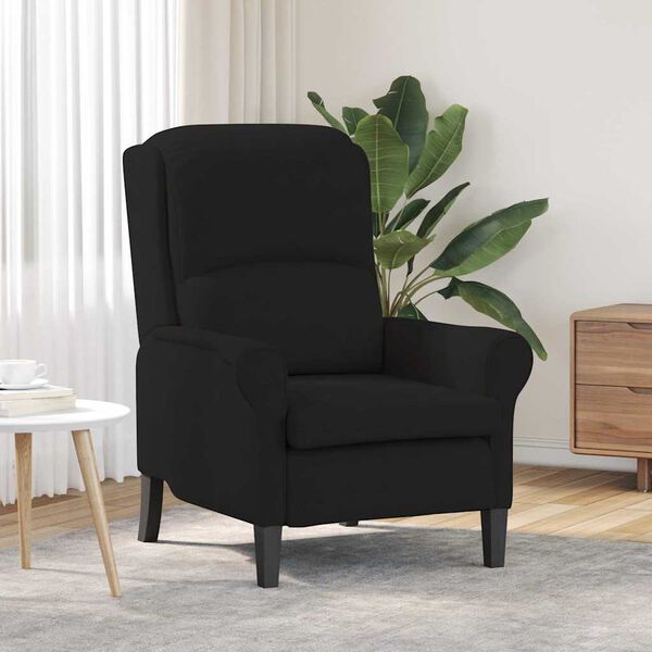 vidaXL sill&oacute;n Negro 76 x 94 x 102 cm Microfibra