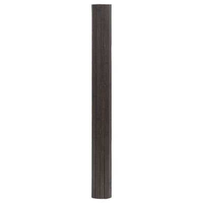 vidaXL Alfombra rectangular bambú marrón oscuro 70x300 cm