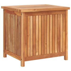 vidaXL Caja de almacenaje de jard&iacute;n madera maciza de teca 60x50x58 cm