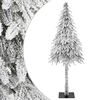 vidaXL &Aacute;rbol de Navidad artificial Blanco 76 x 76 x 180 cm
