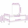 vidaXL Mesa de Caf&eacute; Roble artesanal 91 x 55 x 32 cm