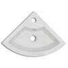 vidaXL Lavabo con rebosadero blanco 45x32x12,5 cm