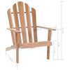vidaXL Silla Adirondack teca
