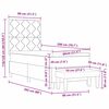 vidaXL Cama tipo Box Spring con colch&oacute;n Crema 80 x 200 cm tela