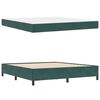 vidaXL Estructura de cama con colch&oacute;n Verde oscuro 180 x 200 cm tela