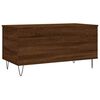 vidaXL Mesa de centro madera contrachapada roble marr&oacute;n 90x44,5x45 cm