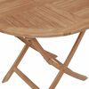 vidaXL Juego de comedor para jard&iacute;n 5 piezas madera maciza de teca