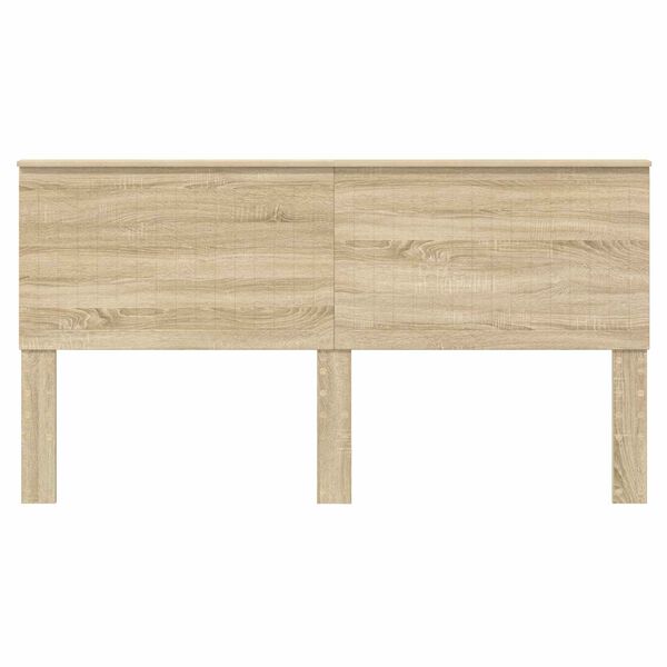 vidaXL Cabecero con cabecera Roble Sonoma 180 cm Madera contrachapada