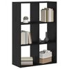 vidaXL Librer&iacute;a Roble Negro 69,5 x 29 x 103,5 cm Madera de ingenier&iacute;a