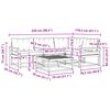 vidaXL Conjunto de sof&aacute;s de exterior 5 pcs Gris Natural y Claro