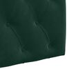 vidaXL Cabecera Colgante Verde oscuro 130 x 55 x 7 cm Terciopelo