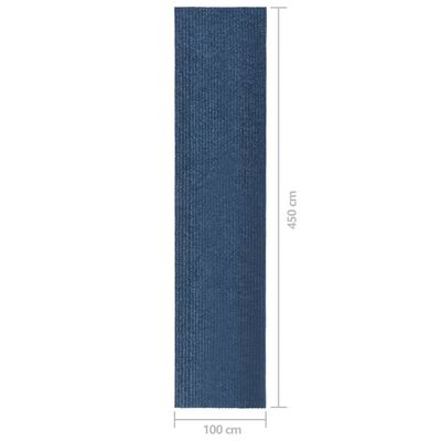 vidaXL Alfombra de pasillo atrapa suciedad 100x450 cm azul